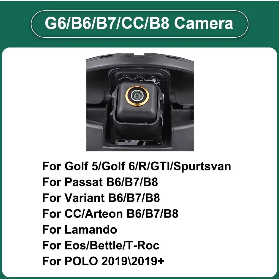 170 °   AHD 1080P Flip Emblem Achteruitrijcamera Reverse Backup Camera Voor VW Golf 6/7/8 Polo CC Kever Magotan B6 B7 B8 EOS T-roc Passat