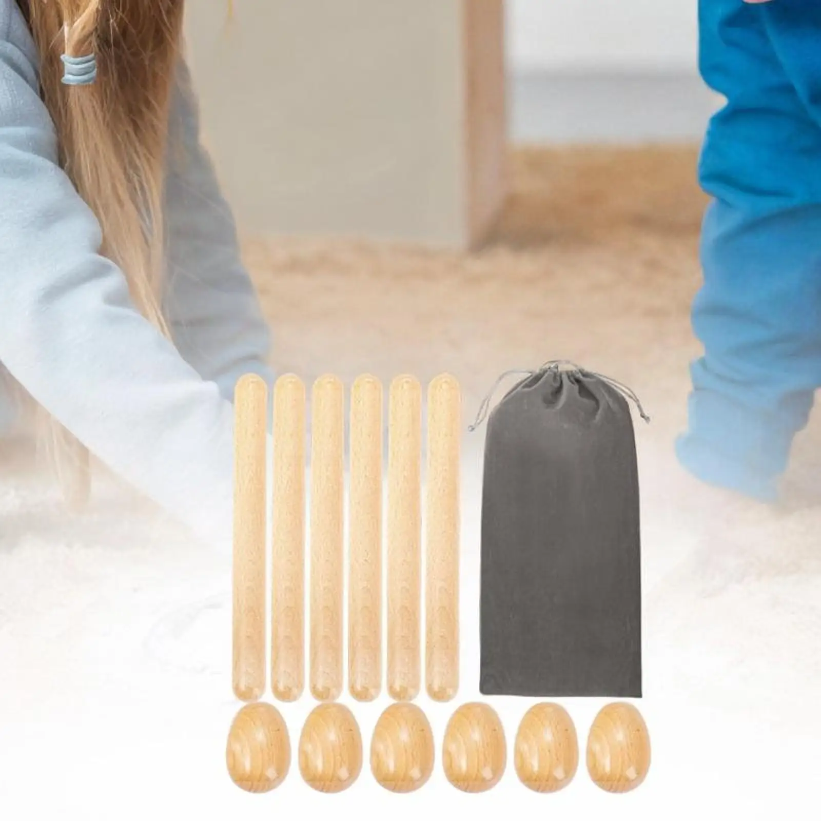 Percussion Rhythm Stick Wooden Music Instrument for Classroom Children’s Musical Kit and Early Learning Practice