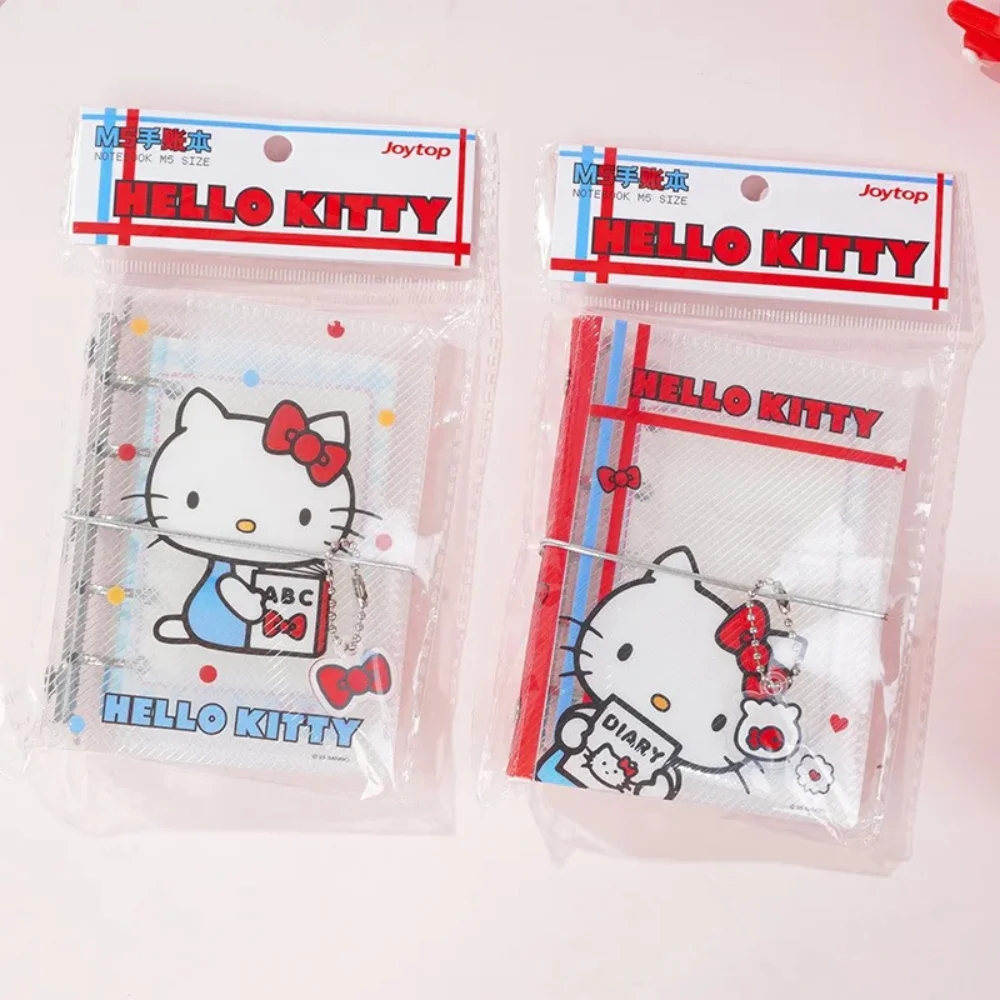 

Genuine Sanrio Hello Kitty Cartoon Scrapbook with Ornament Cute Cartoon Kt Cat Portable Notebook Students Reward Stationery Gift