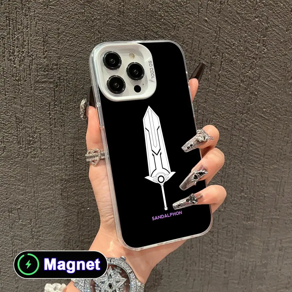 

Date a Live Itsuka Shido White Translucent MagSafe Mobile Phone Case for iPhone 17 16 15 14 13 12 11 X XR XS Air Pro Max Plus
