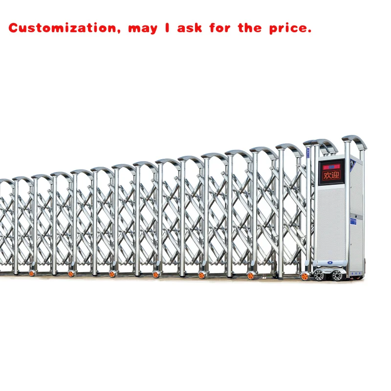 custom.XGY Modern Stainless Steel Driveway Safety Commercial Door Retractable Fence Gate School Factory Main Gate