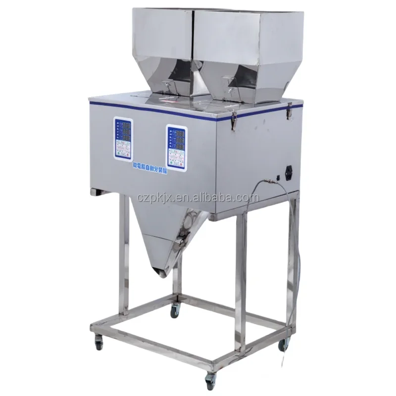 Multi-functional 20-999g dry powder particle weighing filling dispenser for nuts seeds beans grain food bag packing machine