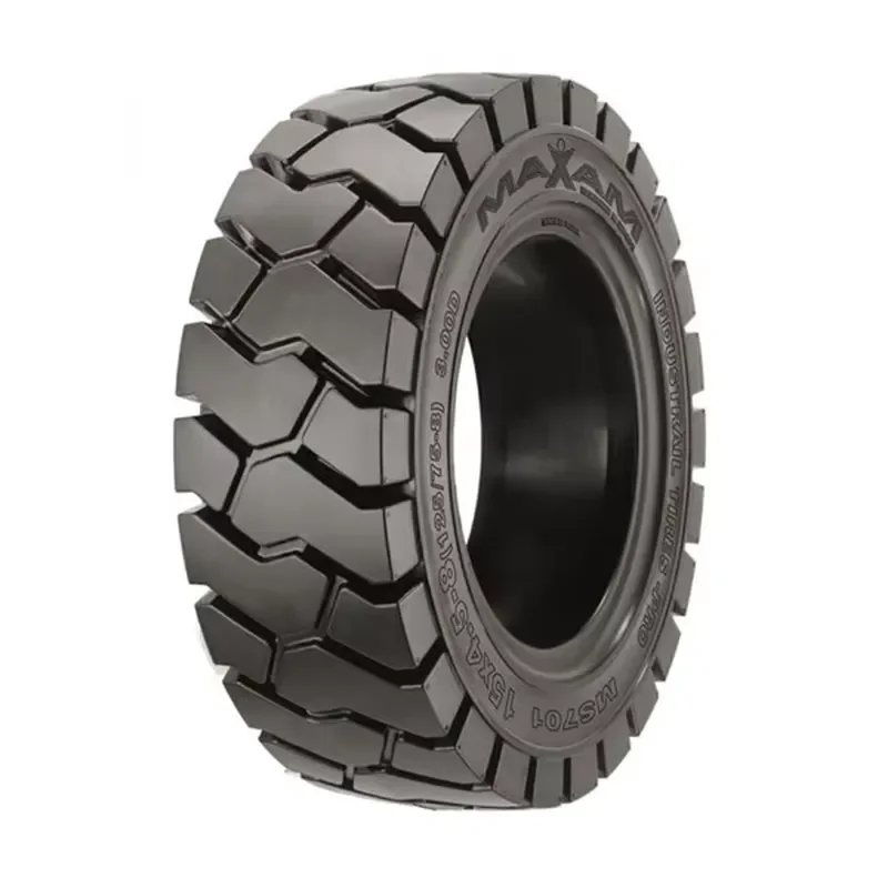 5.00-8 Solid Forklift Tire Inner Tube Heavy Duty Rubber Replacement for Industrial Warehouse Equipment Durable Pneumatic Free