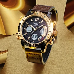 FEICE Men's Quartz Watch Original Wristwatch Multifunctional Waterproof  Sport Watch for Men Creative Fashion Watch FK038