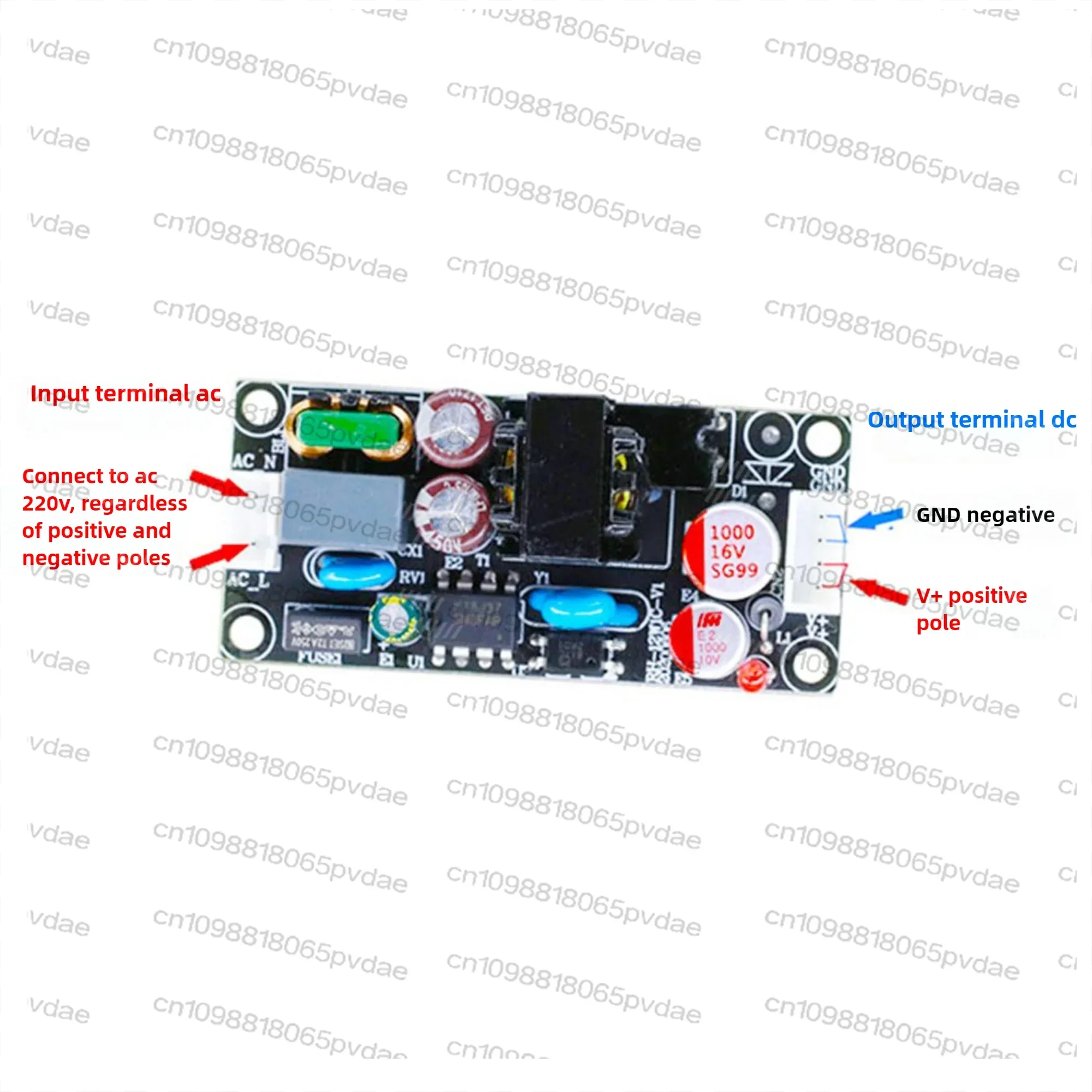 RH-12W1C Bare Board Power Module Dc Voltage Reduction Isolation And Stabilization Substrate Type Switching Power Board