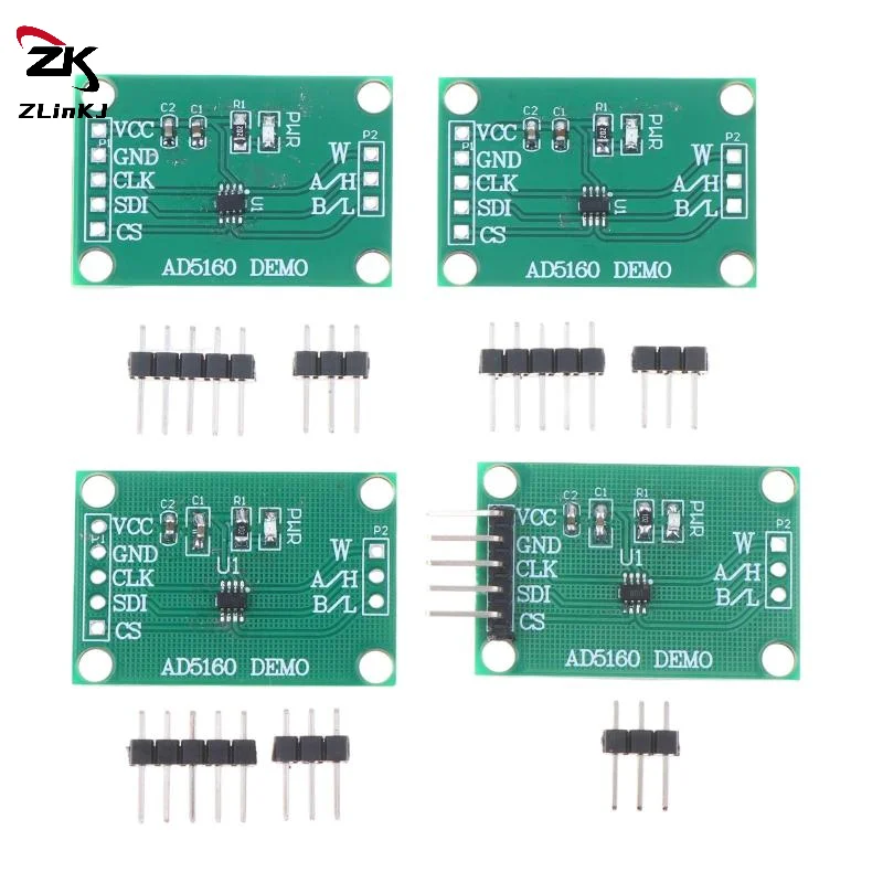 (ZYDD01) 1Pcs AD5160 Digital Potentiometer Module Potentiometer AD5160 5K/10K/50K/100K 256-step Adjustable