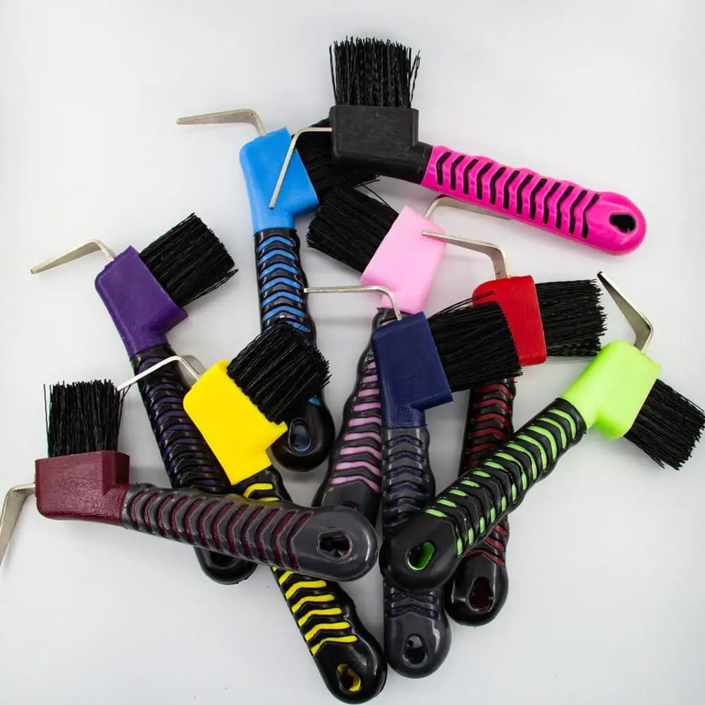 Comfortable Hoof Grooming Brush Kit Ergonomic Design For Horse Care Cleaning Equestrian Stable Maintenance Tools