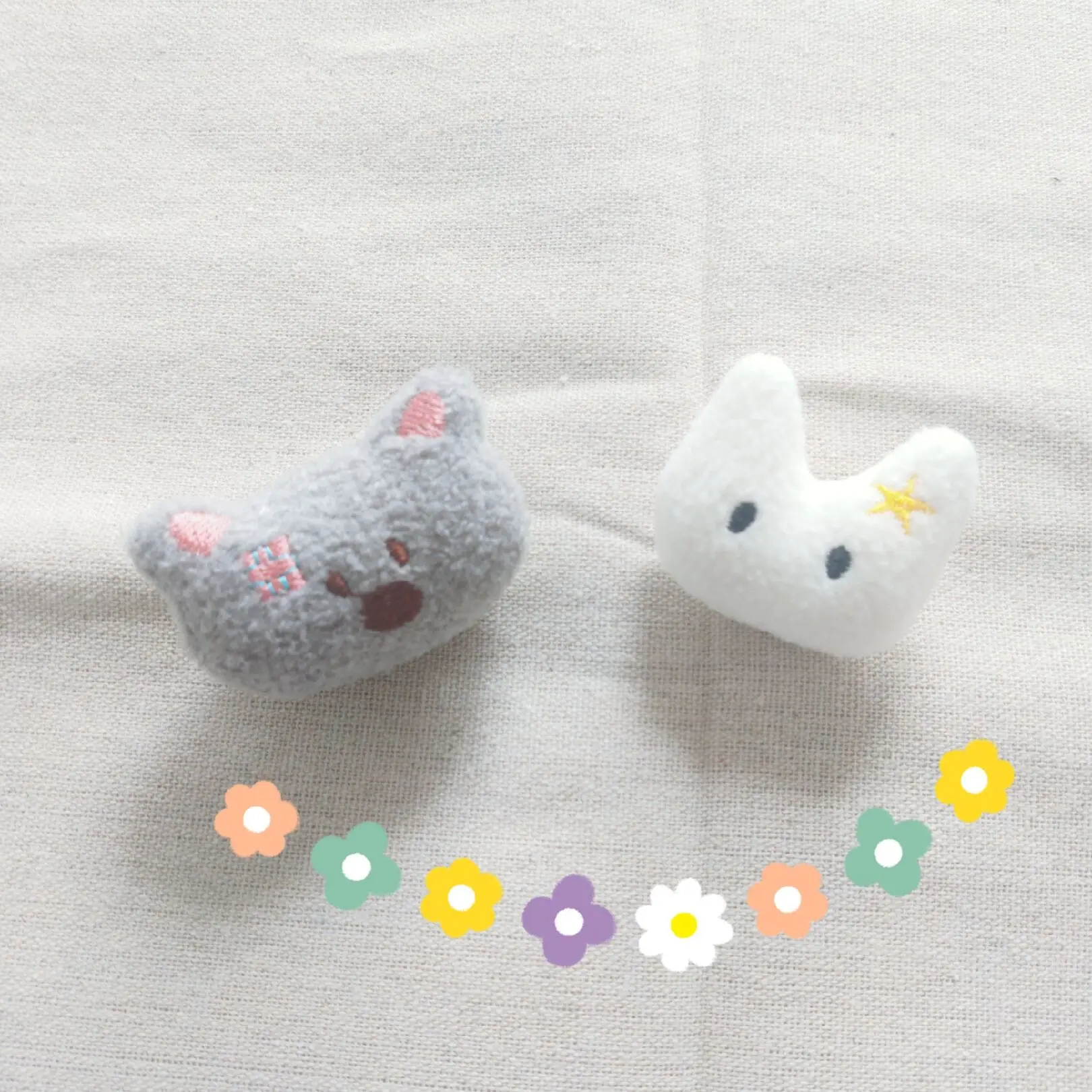 Premium Plush Brooch Cute Cartoon Bear Rabbit Pin for Clothes Shoes Bag Coat Adorable Animal Badge Fashion Accessory