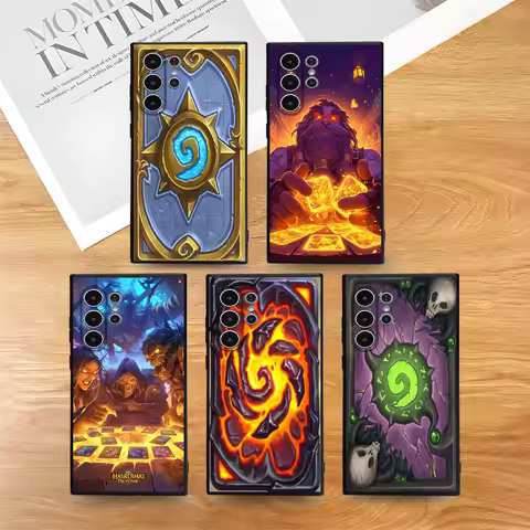 Game Card H-HearthStone Phone Case For Samsung Galaxy S25 S24 S22 S23 Ultra S21 S20 Plus Frosted Non-Slip Full Cover Soft Case