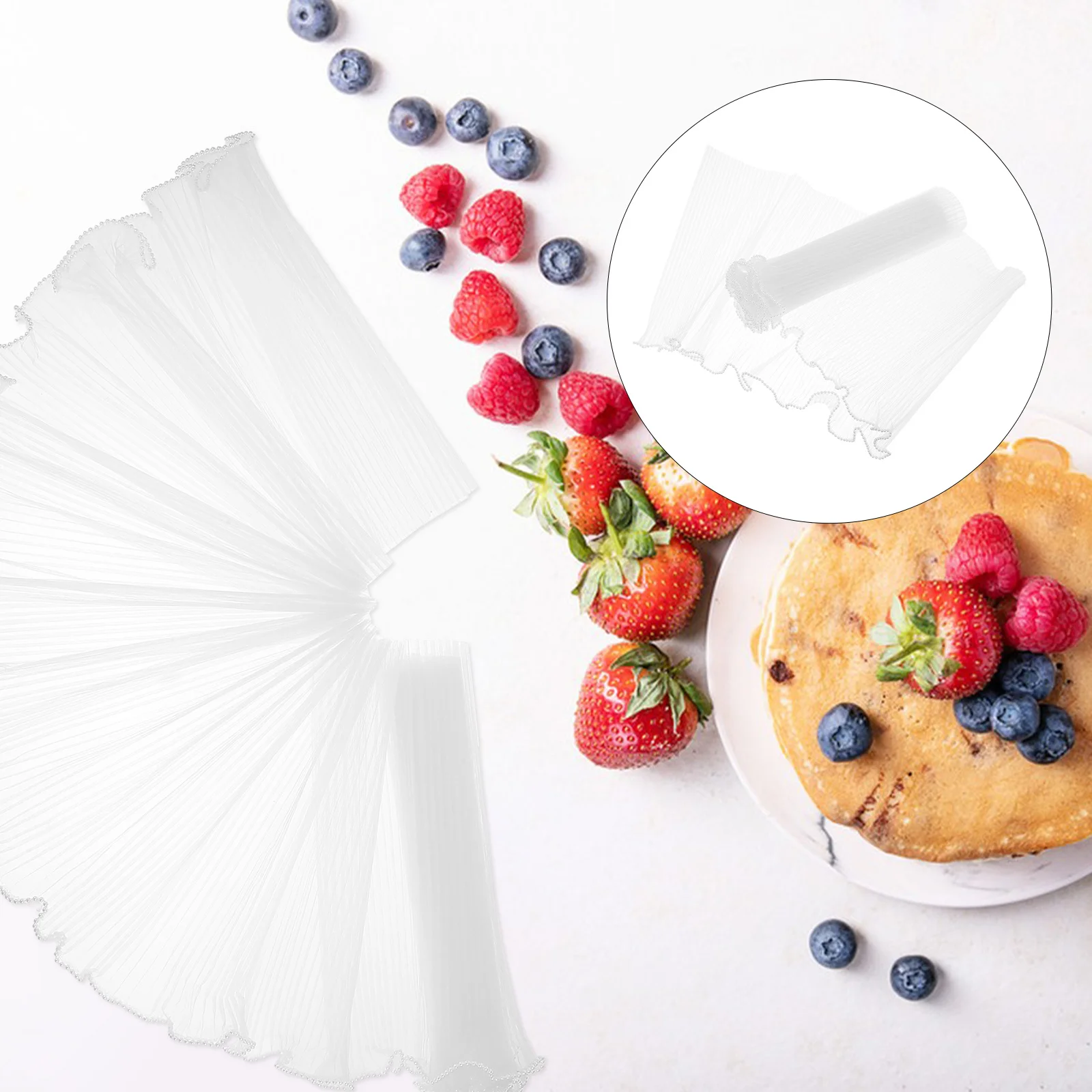 

4Pcs Floral Wrapping Mesh Paper Faux Pearl Edge 27x36cm Bouquet Packaging Mesh Wrap Flower Wrapping Supplies Wedding Favor