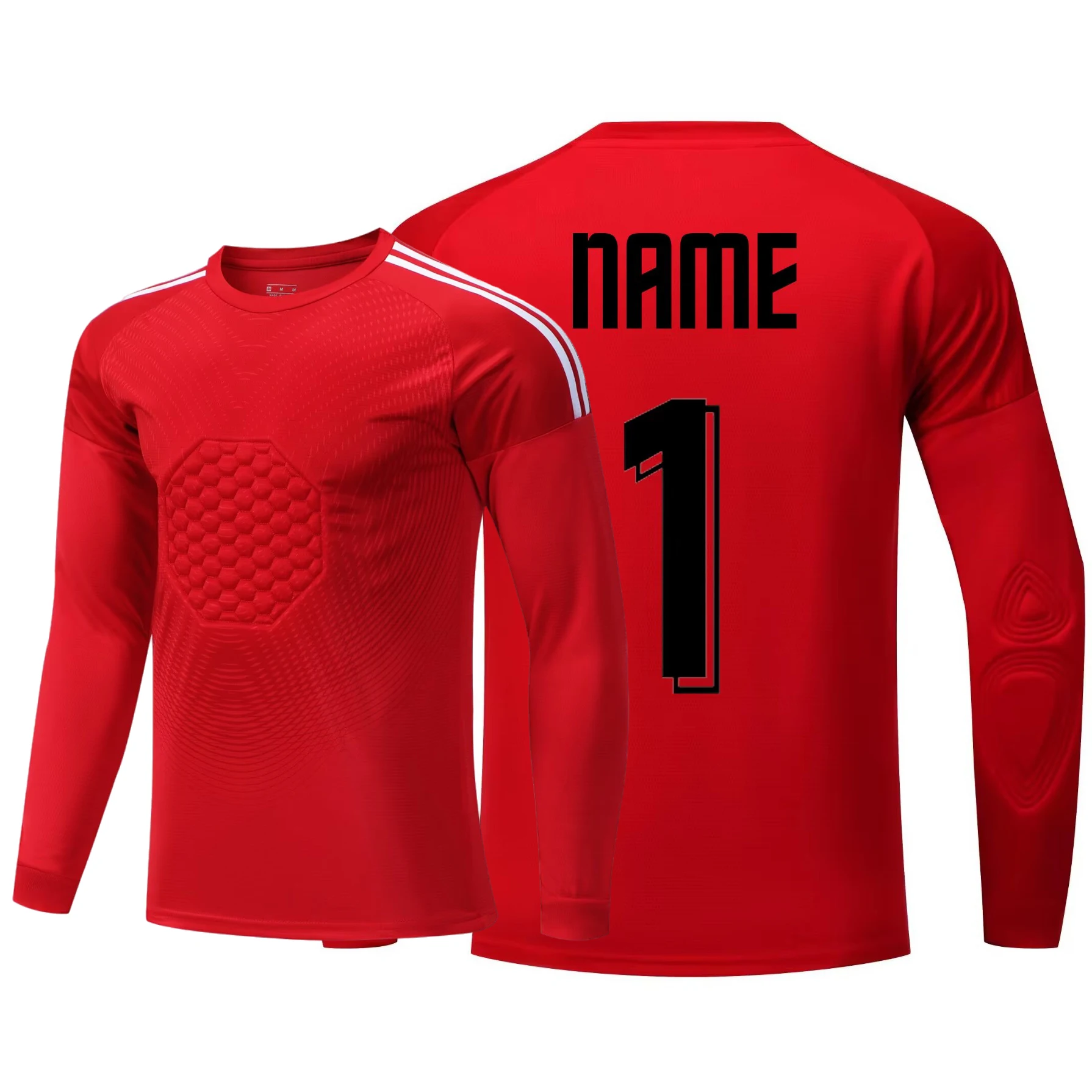 DIY Soccer Goalkeeper Uniforms for Men Boys Football Training Clothes Long Sleeve Women Goalie Keeper Soccer Jersey Shorts Pant