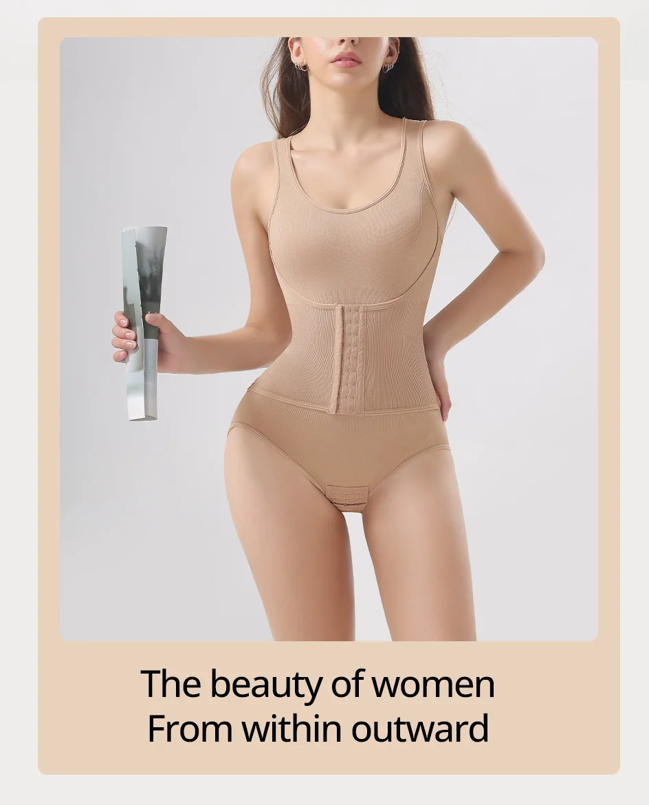 Faja Moldeadora de Cintura para Mujer con Control Abdominal Firme, Corsé Reductor con Cinturón de Ganchos para Moldear el Cuerpo