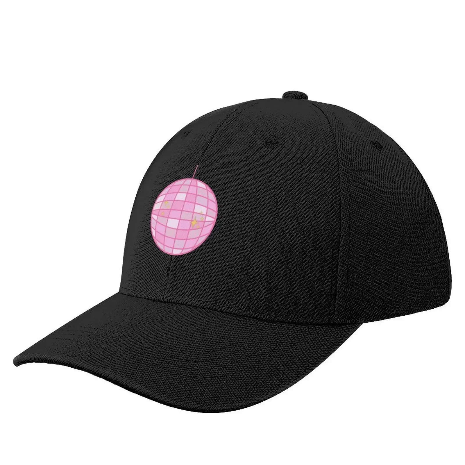 

Pink Mirrorball Baseball Cap Unique hats Hat Luxury Brand Golf custom Hat Woman Hats Men's