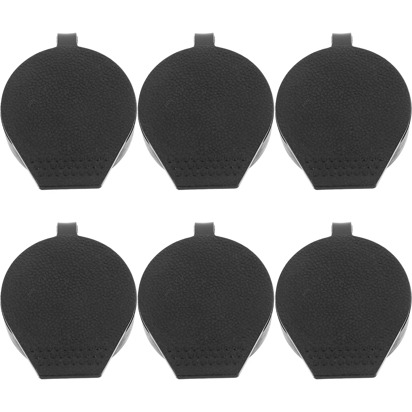 6Pcs Black Waterproof Cover Plastic Rainproof Hole Cam Lock Cover Control Cabinet Protection Caps 22x19mm Diameter