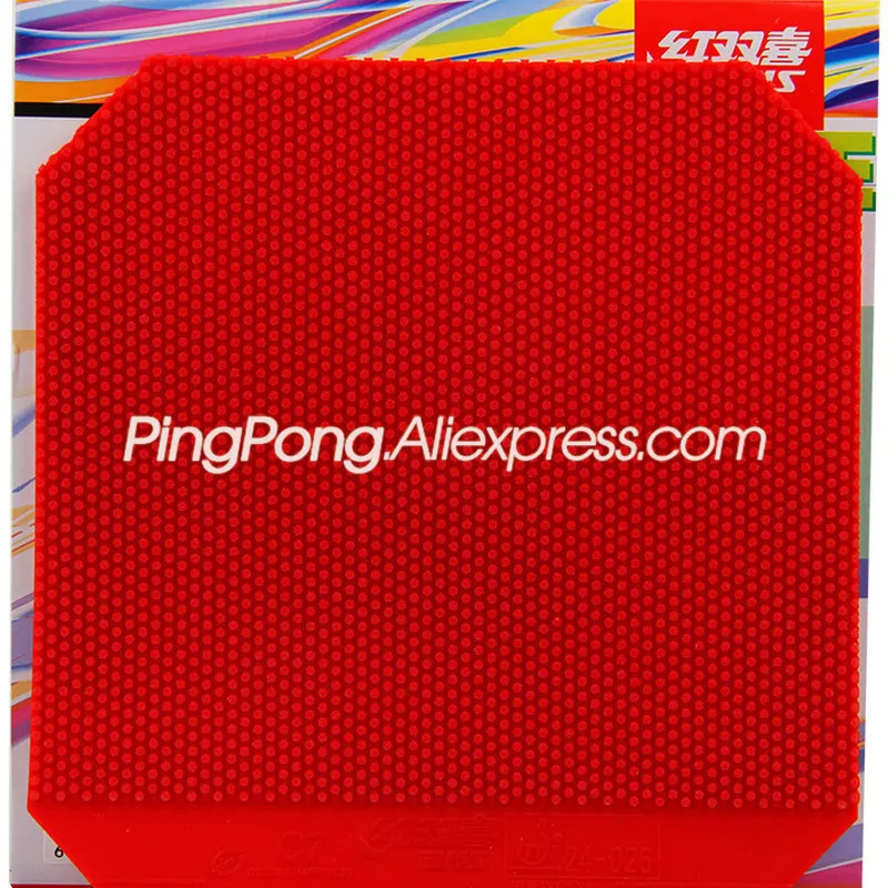 DHS C7 تنس الطاولة المطاط Pips-out C-7 Ping Pong Topsheet OX الإسفنج