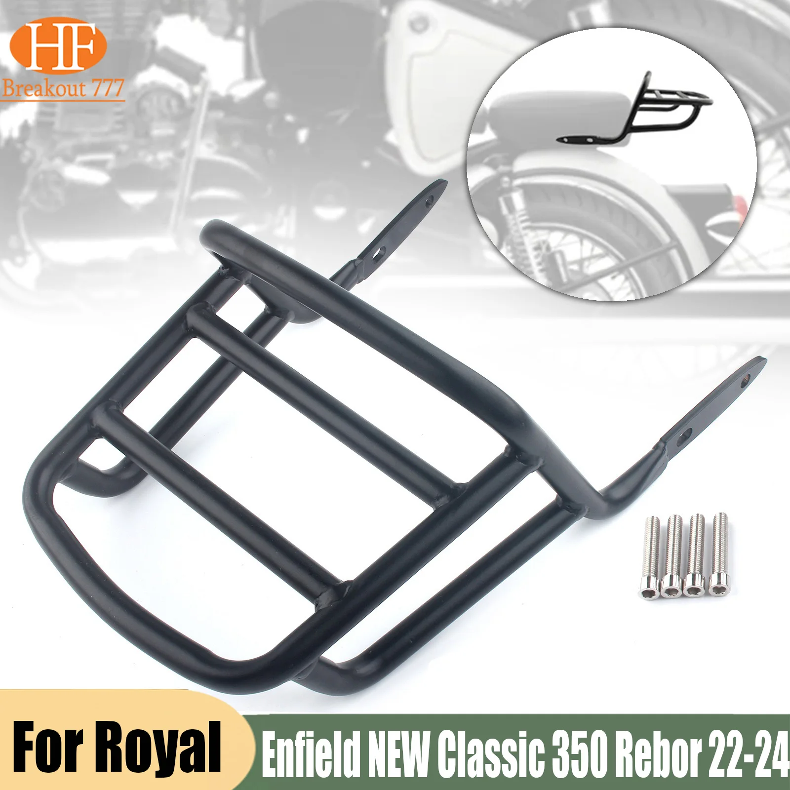 For Royal Enfield NEW Classic 350 Reborn 2022-2024 High Quality Tail Box bracket Trunk Storage Rack Motorcycle Top Box racks