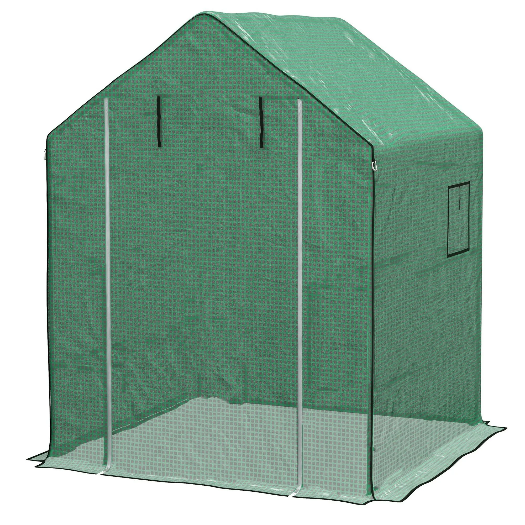 Outsunny greenhouse cover 140x143x190 cm with green anti-UV window