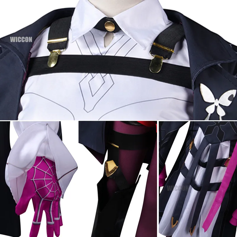 Kafka Cosplay Kleding Spel Honkai Star Rail Kafka Combat Vrouwen Uniform Halloween Party Rollenspel Outfitsuit