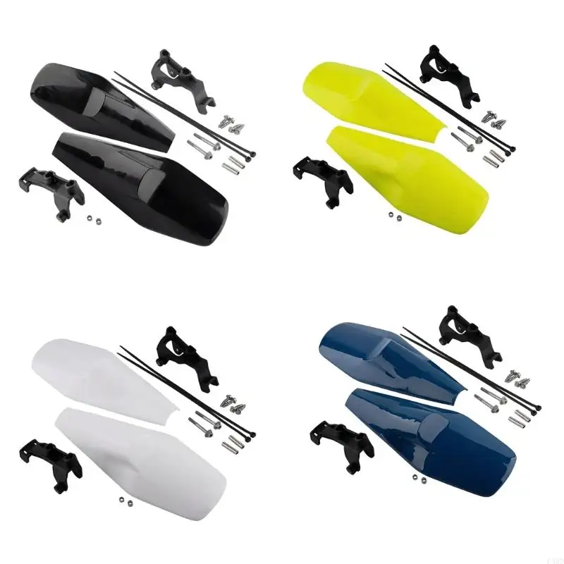 Trail Use Motorcycle Handguards, Pair Wind Deflector Hand Covers with Mounting Brackets for HVQ TE FE 250 Dust and Front Hand