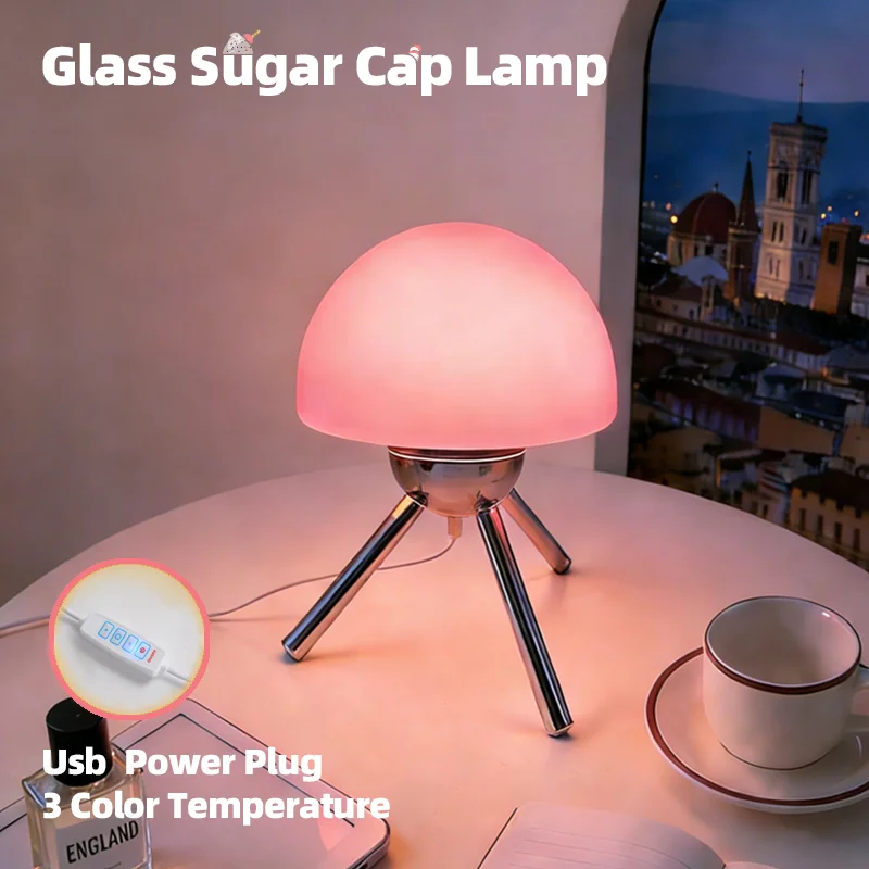 

Настольная лампа из муранского стекла, классический симметричный дизайн в стиле Ренессанс, 3 цветовых температуры, для спальни, гостиной, прикроватная декоративная лампа