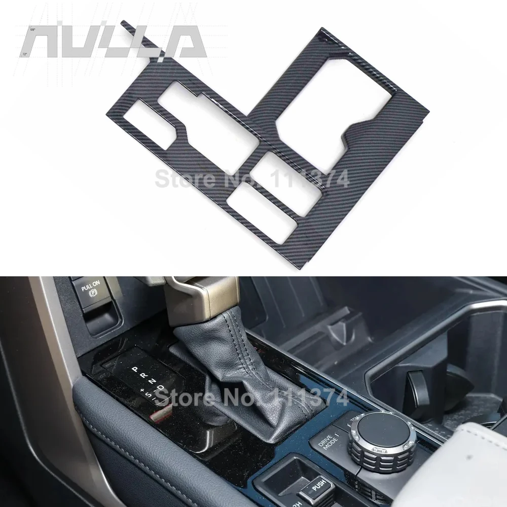 

LHD for Toyota Tundra Sequoia 2022-2023 Interior Central Control Gear Shift Panel Trim Cover Frame Carbon Chrome Accessories