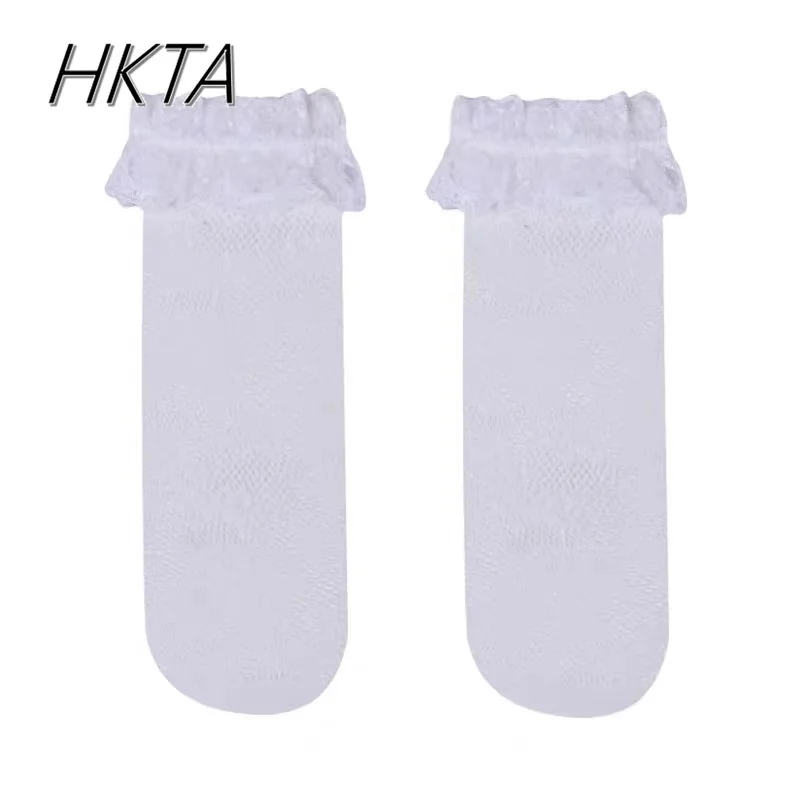 Japanese Lolita Lace Fishnet Socks Women Loli Print Hot Girl Mid Tube Socks Ladies Spring Summer Sweet Cute Over Size Lace Socks