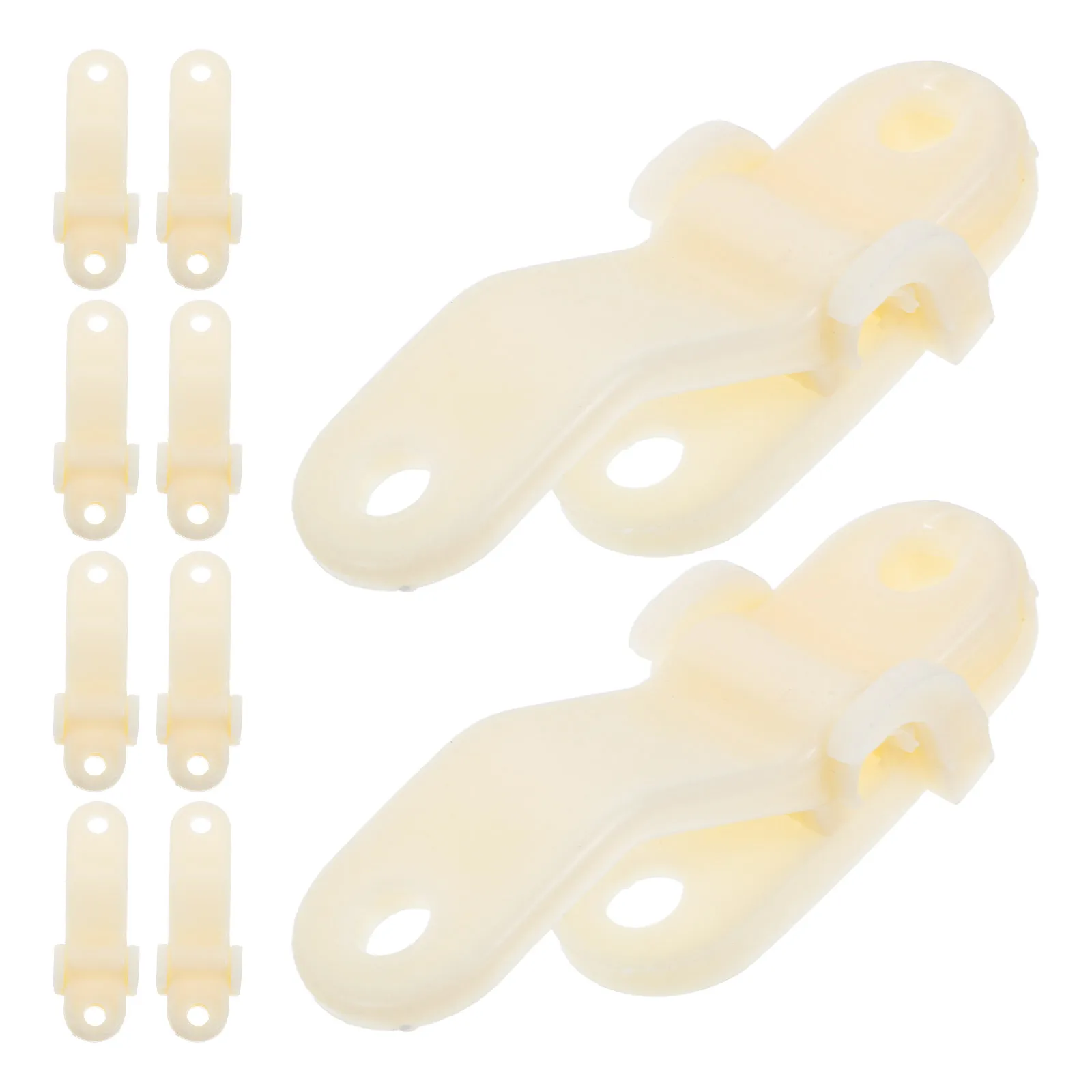 

10PCS Vent Clip 10mm Diameter Rope Pulley Greenhouse Garden Plastic Hoops Membrane Protection Wind Resistance Design Plant Cage