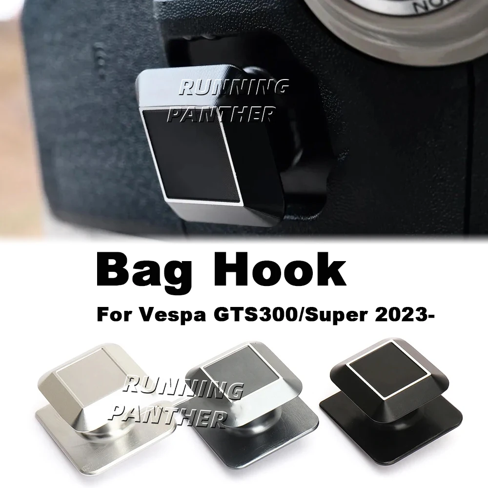 

Motorcycle 3 Color Hook Anti-wear CNC Aluminum Hook Helmet Bag Universal For Vespa GTS 300 Super GTS300 gts300 SUPER 2023 2023