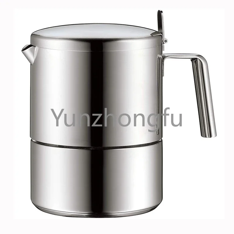 18-10 stainless steel mocha pot coffee pot Italian espresso machine for 6 people