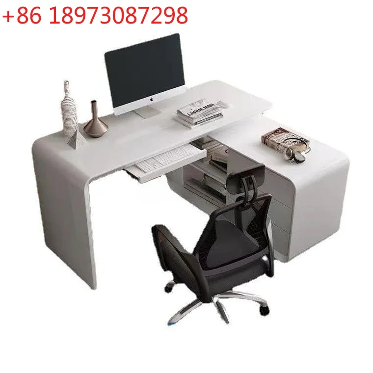 Modern simple multi-functional retractable desk household corner paint writing desktop computer desk