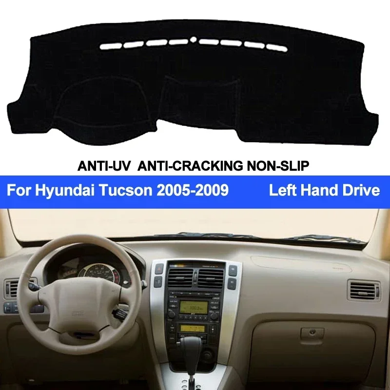 

Car Dashboard Cover For Hyundai Tucson 2005 2006 2007 2008 2009 Auto Dash Mat Dashboard Pad Carpet Anti-UV Anti-slip