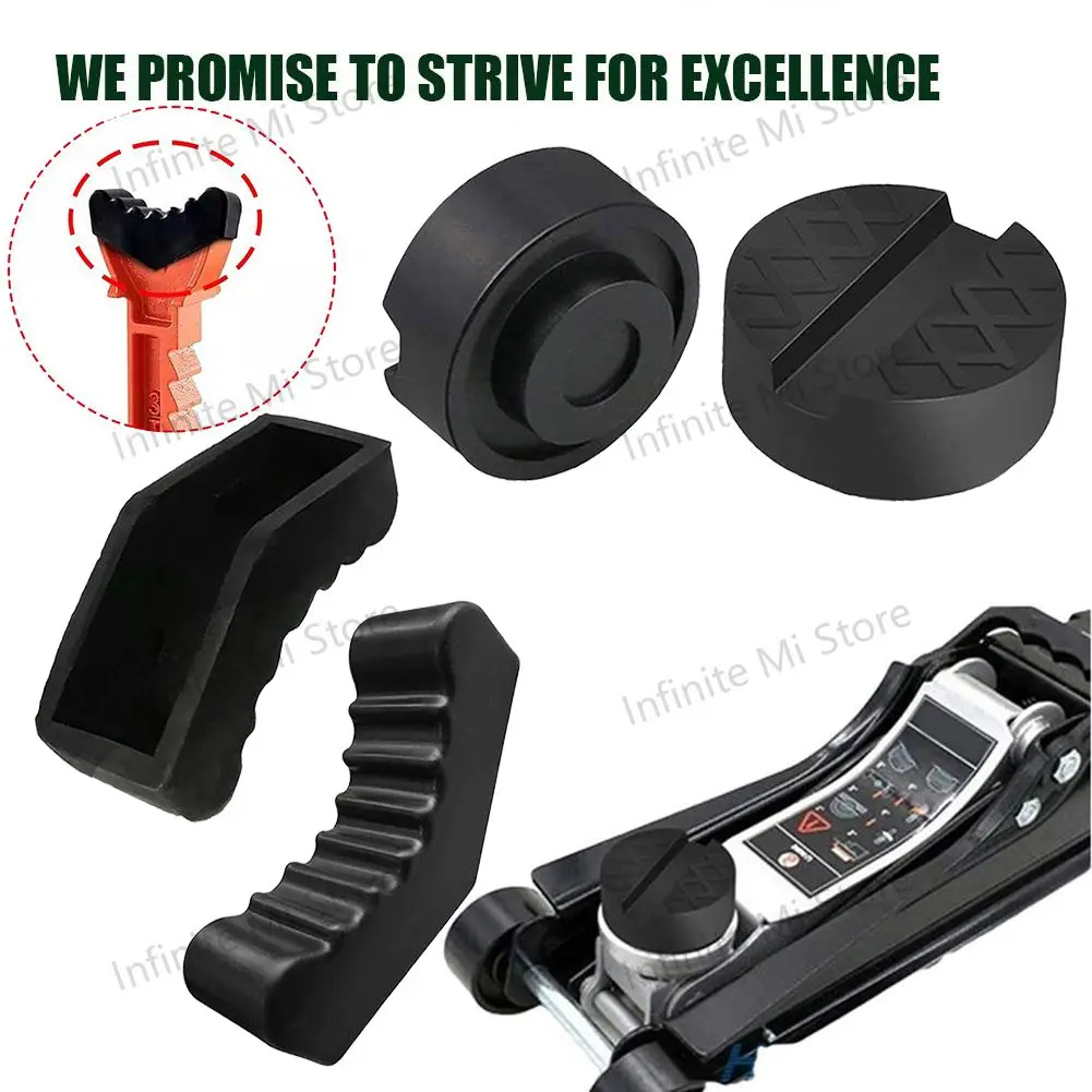 Car Slotted Lift Jack Stand Rubber Pad Floor Adapter Frame Rail Pinch Lifting Universal Repair Tools Safety Grip Pads 3Ton 6Ton