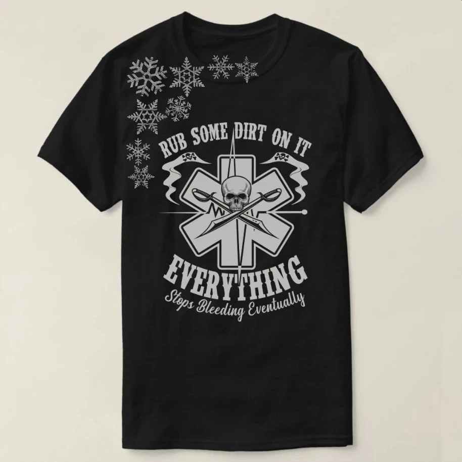 

Retro Star of Life Skull EMS EMT Medic Paramedic T-Shirt 100% Cotton O-Neck Short Sleeve Summer Casual Mens T-shirt Streetwear