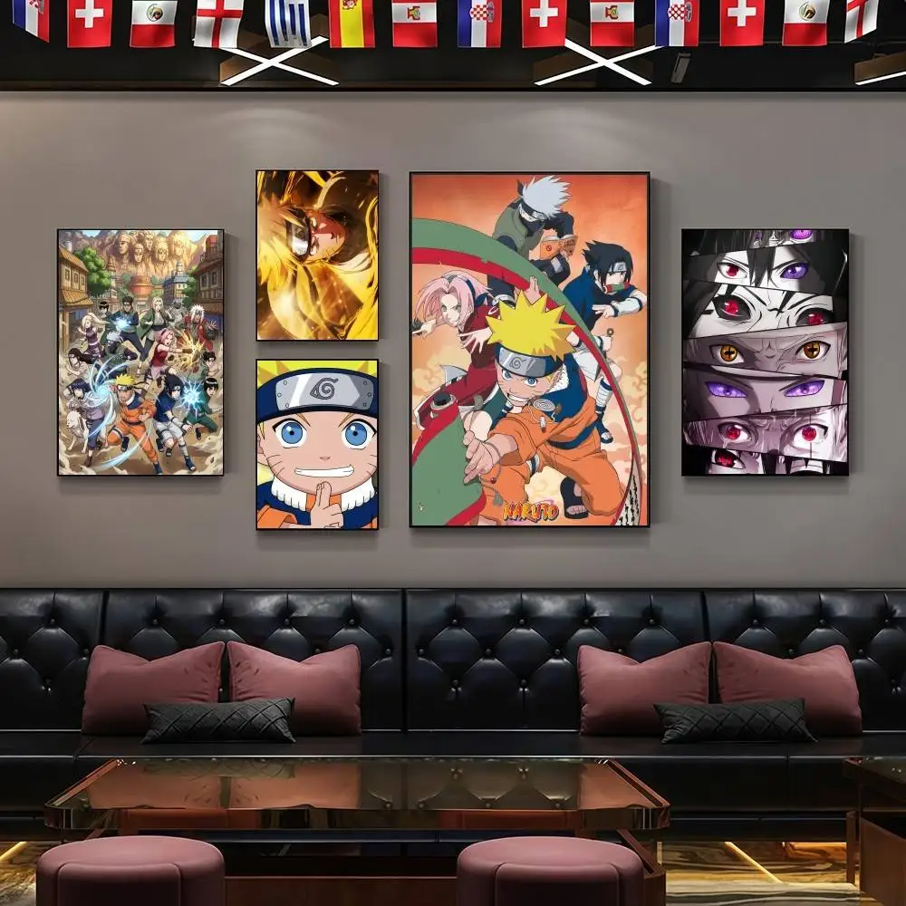 Heißer N-NARUTO Eleganter Mode-Poster-Aufkleber für Wohnzimmer, Schlafzimmer, Studentenwohnheim-Dekoration