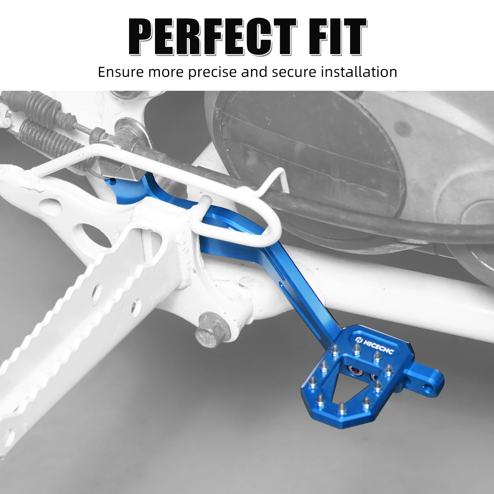 

NICECNC Rear Brake Pedal Foot Lever For Yamaha Blaster 200 YFS200 1988-2002 Replace 3JM-27211-10-00 Brake Pedal Upgrade Parts