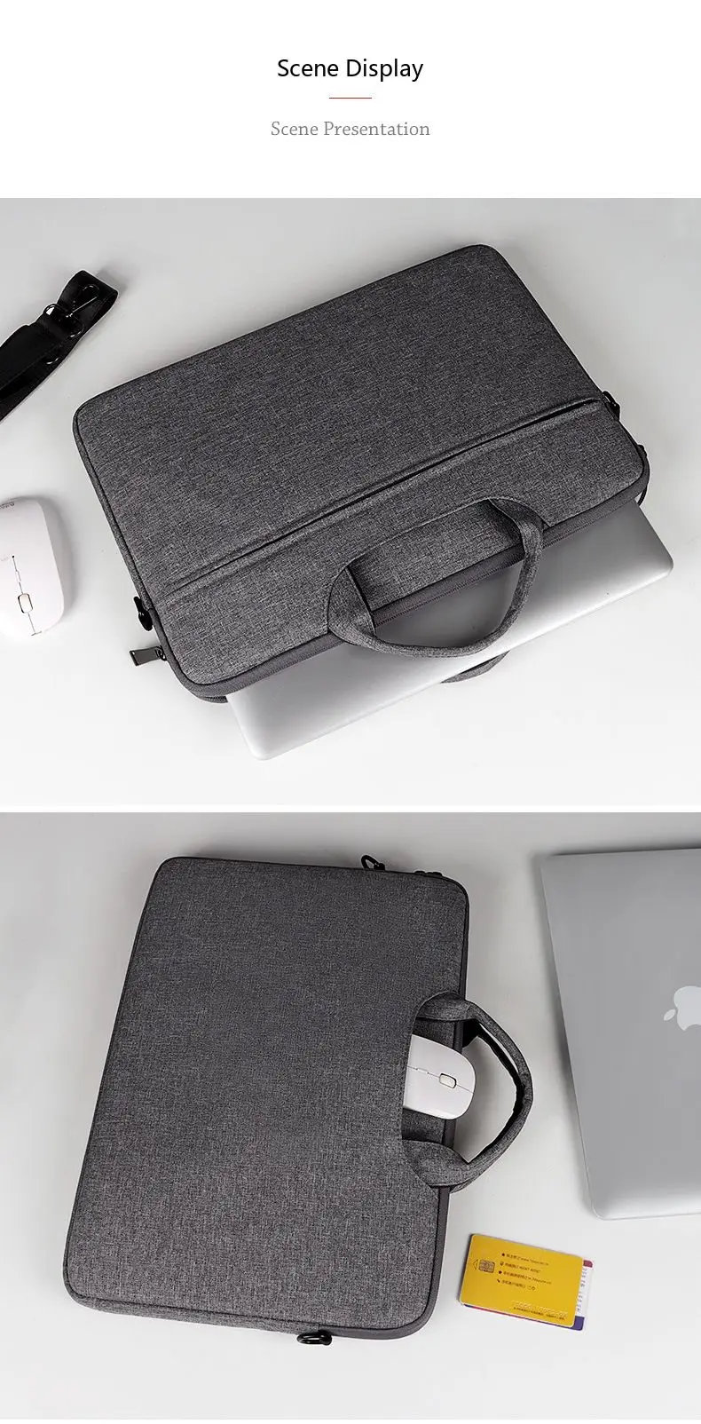 Laptop-Schutzhülle 13,3-15,6 Zoll Oxford-Gewebe Wasserdichte Tragetasche für Notebook Tablet – Detail 18