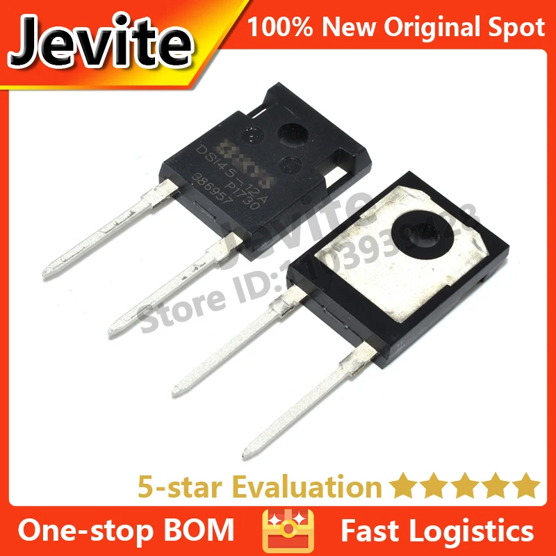 

Jevite 100% New Original electronics Controller 5-10 units/lote DSI45-12A TO-247 1200V 45A Diode Transistor