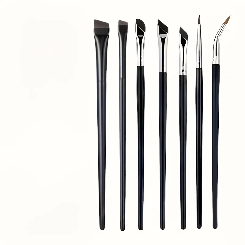 7-teiliges Präzisions-Make-up-Pinsel-Set, Eyeliner- und Augenbrauenpinsel-Sets, mit ultradünnen Augenbrauen- und Unterlidpinseln