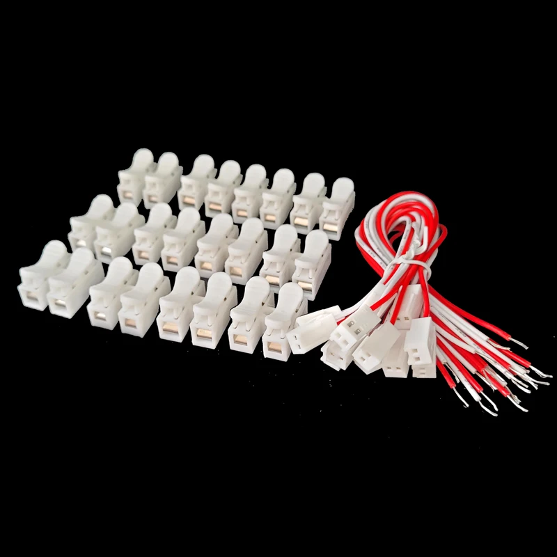 12 pz spine giuntatrice/spine di collegamento/spine linker/connettore filo rapido morsetto cavo morsettiera 2 vie facile da montare per striscia led