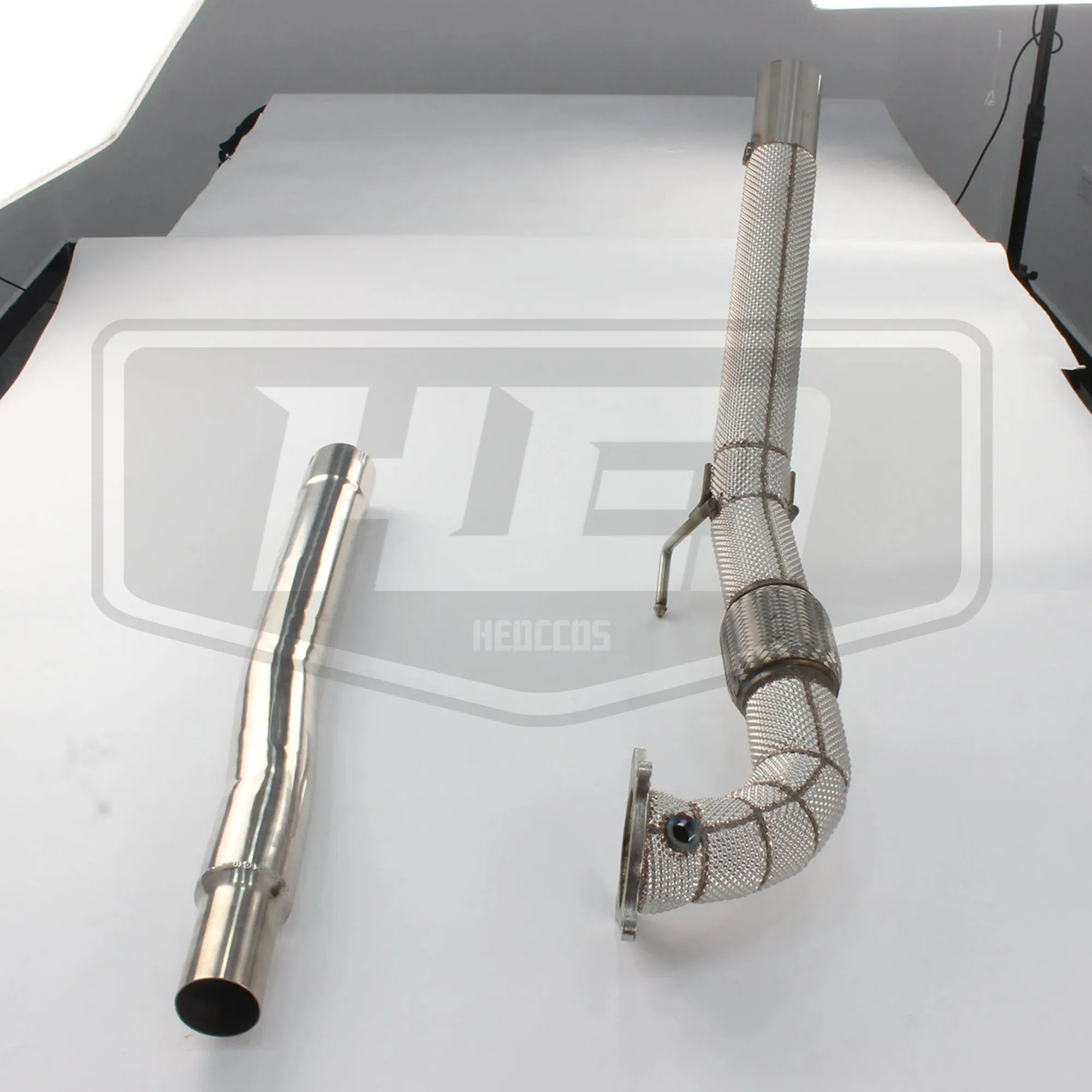 HEO High flow catless exhaust down pipes for VW MK6 R / GTI downpipe exhaust