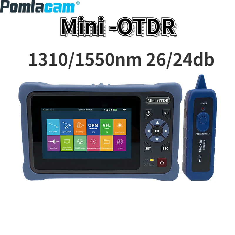 

OTDR Fiber Optic 1310/1550 26/24db Tester OTDR Equal Exfo Multifunction Ftth Fiber Optic Mini OTDR DE1201