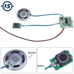 Sound Voice Recordable Module DIY Music Box Changeable Volume 8M With Adjustment Lithium Battery Charger Circuit Replaceable