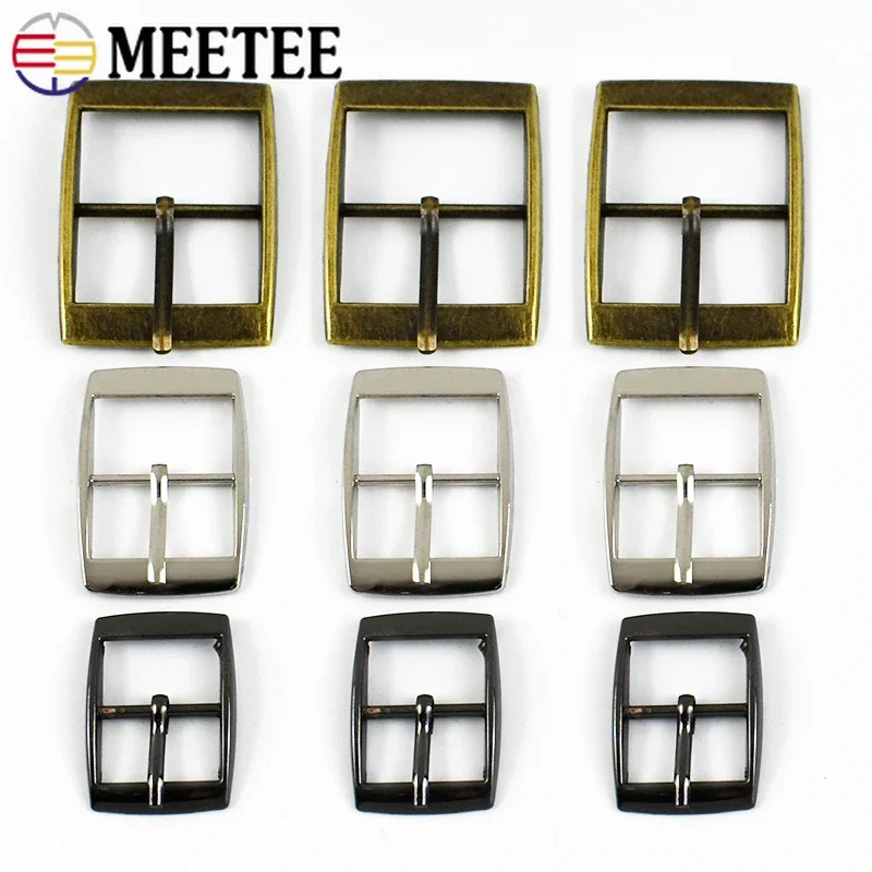 5/10Pcs 15-30mm Metal Buckles Belt Pin Buckle Backpack Strap Adjust Clasp Webbing Ribbon Hook Bag DIY Hardware Accessories