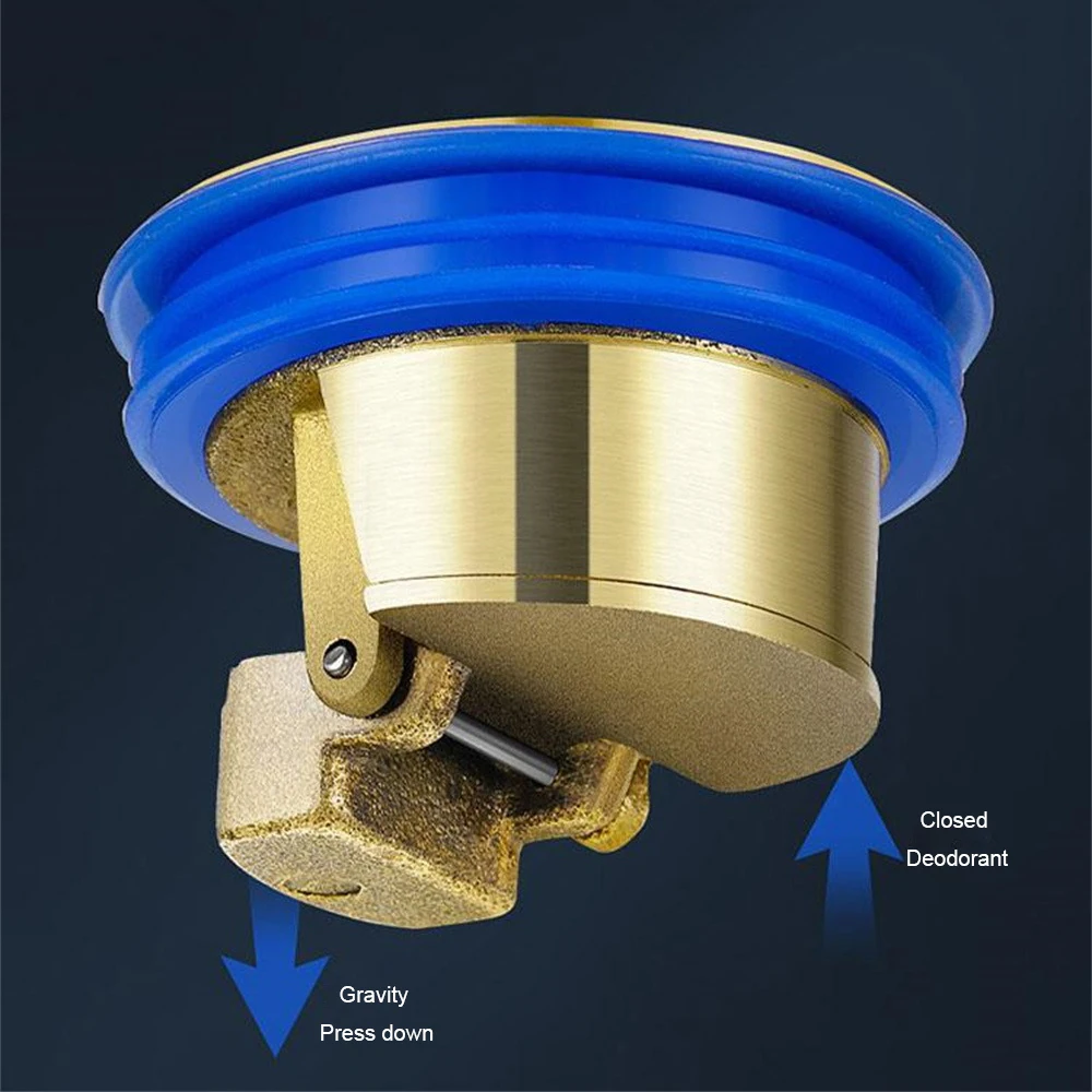لا رائحة جميع النحاس الطابق استنزاف دائم دش قابس التصريف سهلة التنظيف متعددة الوظائف المضادة للرائحة العودة ومكافحة الحشرات قطعة أثرية