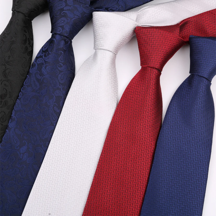 الفاخرة 8 سنتيمتر رجل ربطة العنق البولكا نقطة بيزلي العلاقات الصلبة للرجل العريس الجاكار المنسوجة رابطة عنق لحفل زفاف الأعمال #1