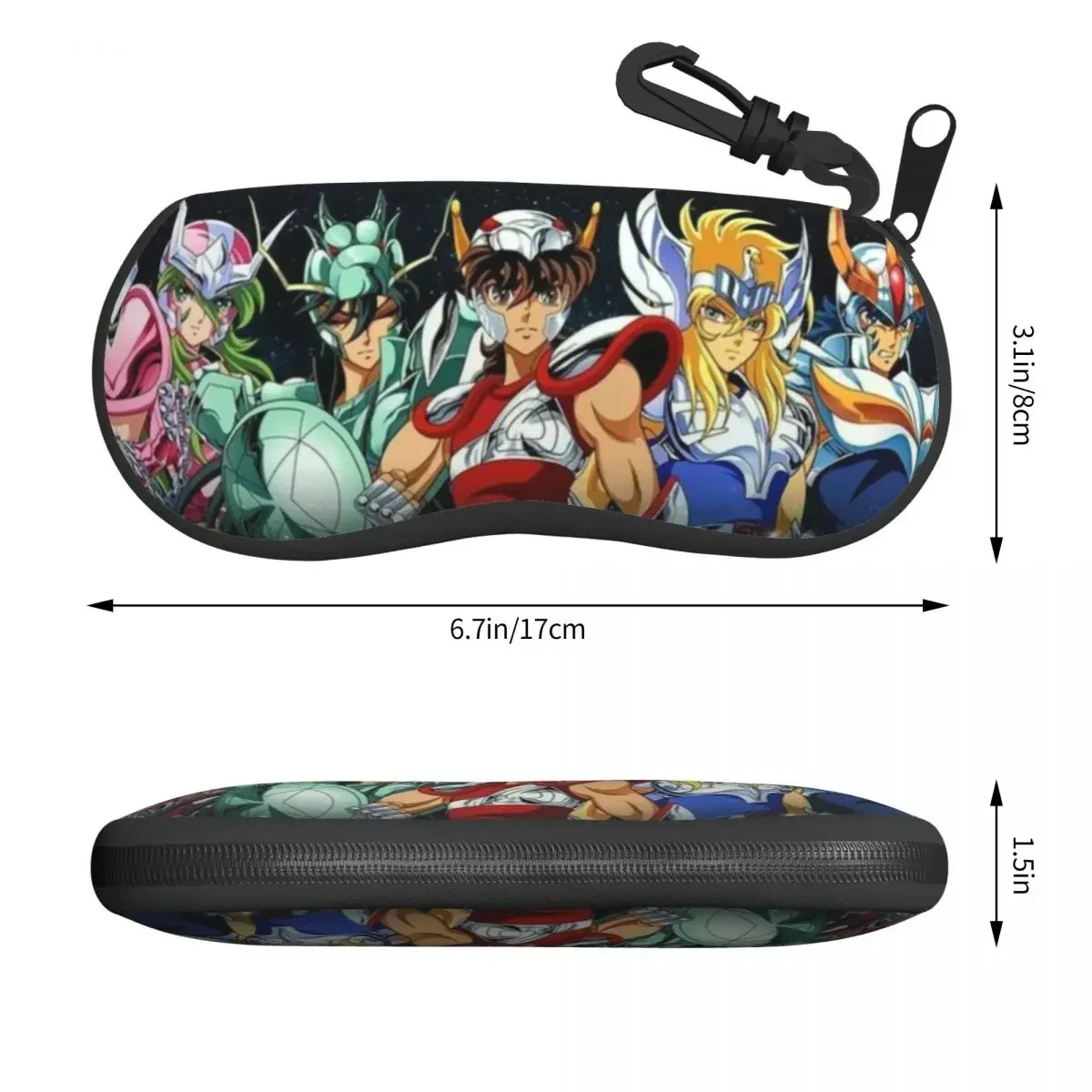 Saint Seiya Knights Of The Zodiac Shell Eyeglasses Case Men Women Cool Anime Manga Glasses Case Sunglasses Box Pouch