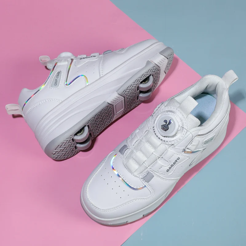 

Winter Fall Heelys: New Warm Invisible 4-Wheel Retractable Kids' Roller Shoes (Boys & Girls)