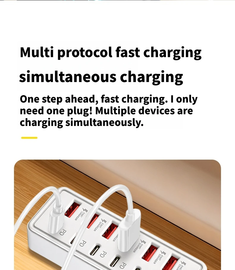 KUBIE Switch Erweiterungs-Hub 7-Port USB2.0 Hub Computer USB-Erweiterungs-Hub Ein-zu-Sieben USB2.0 Splitter für PC Laptop Desktop – Detail 6