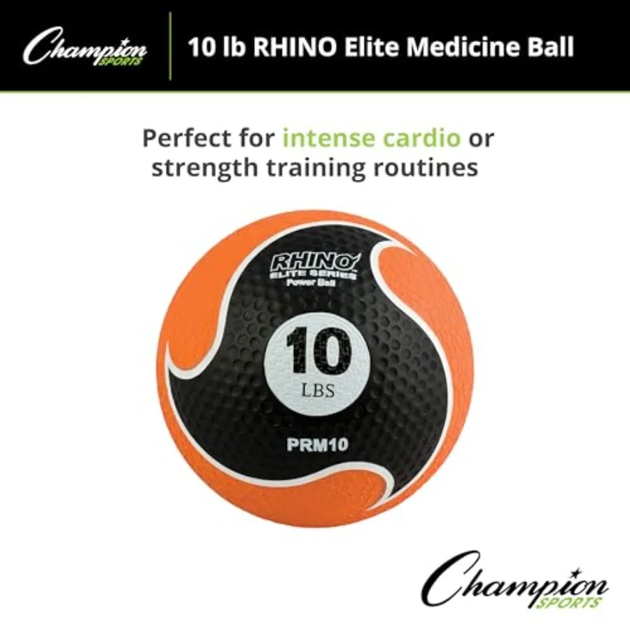 Medicine Ball for Fitness Training Textured Synthetic Rubber Black/Blue/Green Options Superior Grip Consistent Bounce Durable H