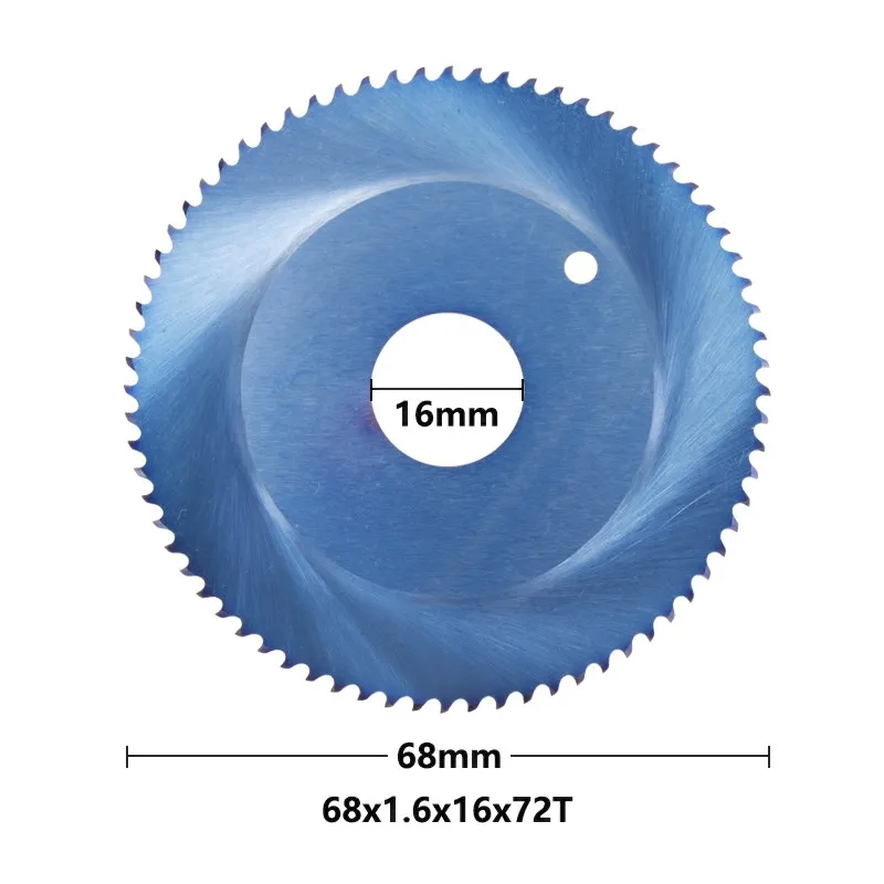 1pc 68/80x16mm High Speed Steel Orbital Saw Blade Nano Blue Coated Pipe Metal Cutting Blade Stainless Steel Circular Saw Blade